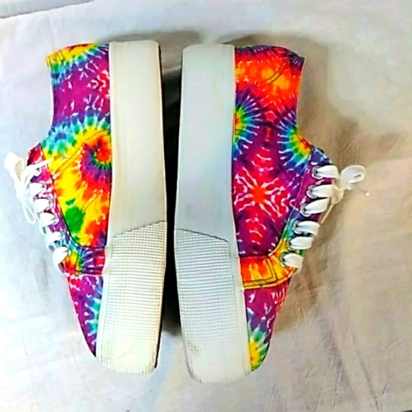 Superga Tie-Dye Platform Shoes - Multicolor - Picture 5 of 9